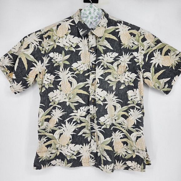 Cooke Street Shirt Mens 2XL Hawaiian Short Sleeve Button Up Floral Reverse Print - Picture 1 of 10